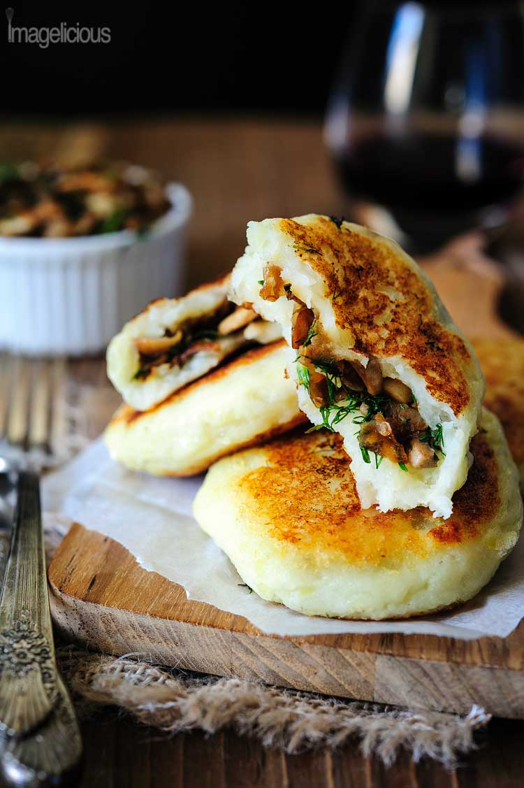 Vegan Potato Cakes stuffed with Mushrooms | 17 Vegan Recipes to Kick Off the New Year